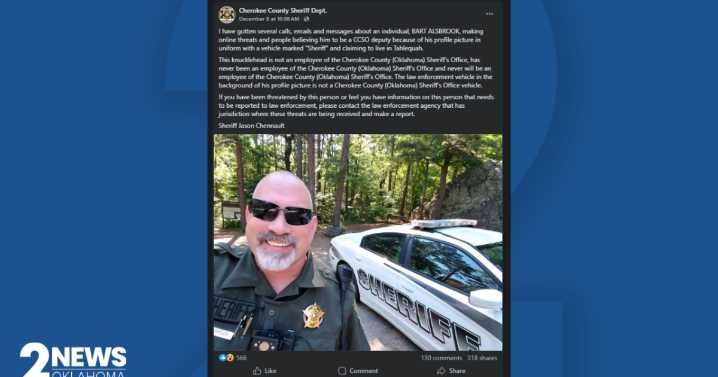 Man impersonates Cherokee County deputy on social media, sheriff warns