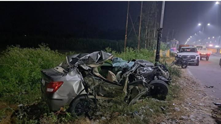 Four MBBS Inters Killed In Amroha Car Accident, Uttar Pradesh