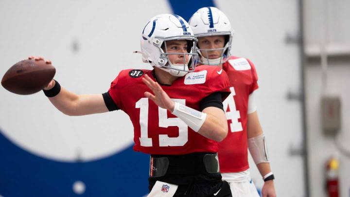 Colts list QB Riley Leonard as full participant in Wednesday's practice