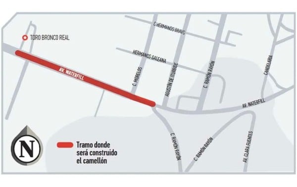 Suspenden construcción del camellón contra ‘abusones’