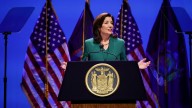 Hochul talks tough on discovery changes, Trump tariffs