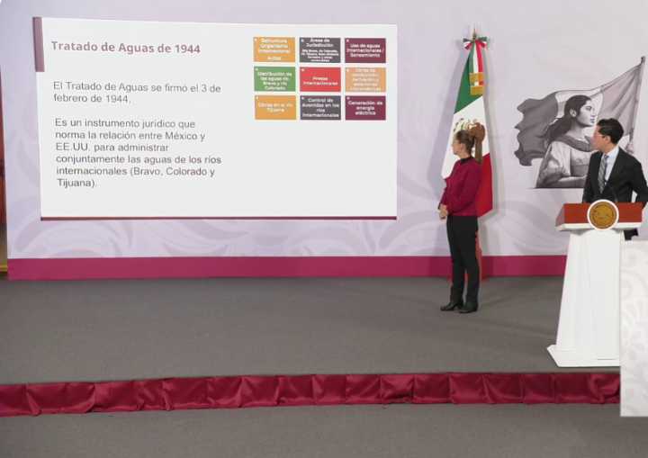 Necesidad agrícola y tamaño de ducto frenan entrega de agua: Sheinbaum