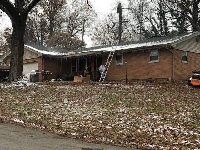 A house fire occurs on the north side of Evansville