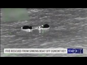 5 rescued after boat sinks off of coast near Egmont Key: USCG