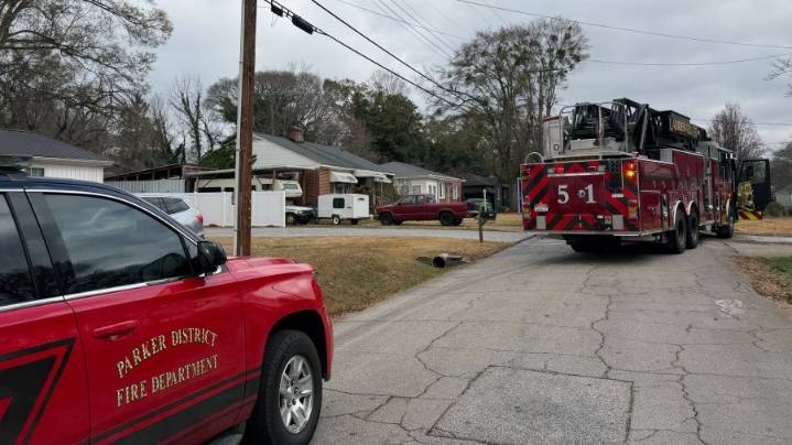 1 flown to hospital after Greenville Co. house fire