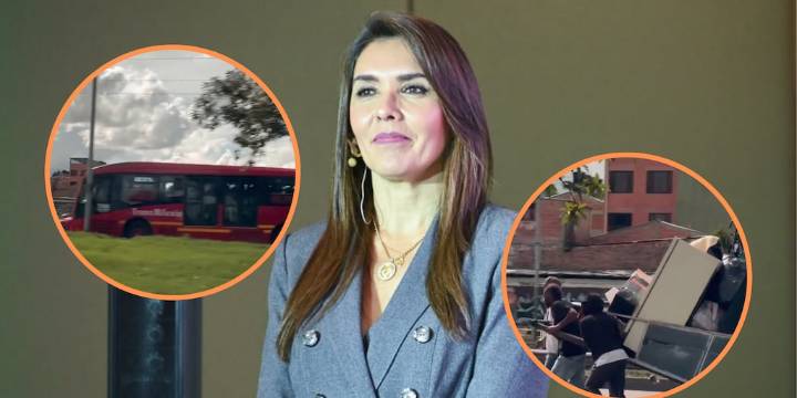 La presentadora Mónica Rodríguez protestó por abuso vial en Bogotá que afectó a Transmilenio: “Ciudad sin ley”