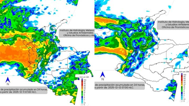 Así estará el clima para lo que queda de la semana, según el IDEAM