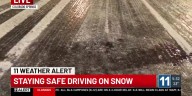 DRIVE SAFE: Icy road conditions early Thursday morning