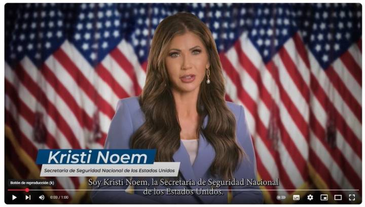 Secretaria de Seguridad Nacional de EEUU recomienda “prohibición total de viaje” desde naciones que “inundan el país de asesinos”