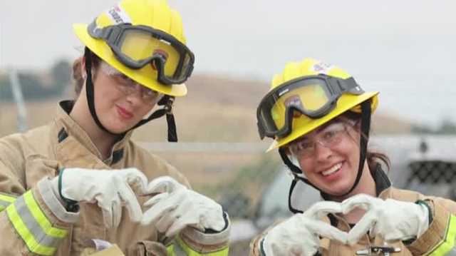 Camp Cinder offers teen girls a chance to explore a career in the fire service
