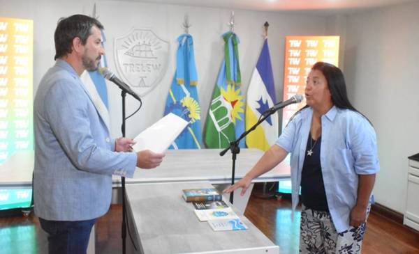 Merino le tomó juramento a Andrea Rapetti, nueva responsable de Producción y Turismo