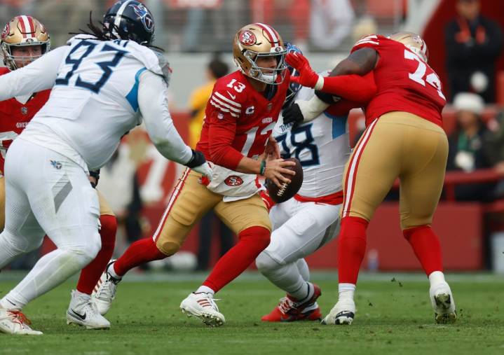 Instant analysis of 49ers’ 37-24 victory over the Titans for 10th win of season