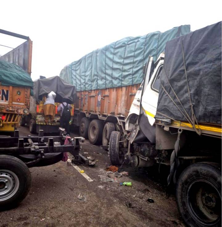 Dense fog triggers massive vehicle pile-up in Rohtak; 2 dead, 24 injured