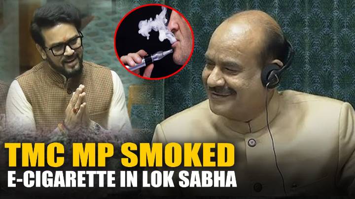 TMC MP Smoked E-Cigarette In Parliament: BJP Allegations