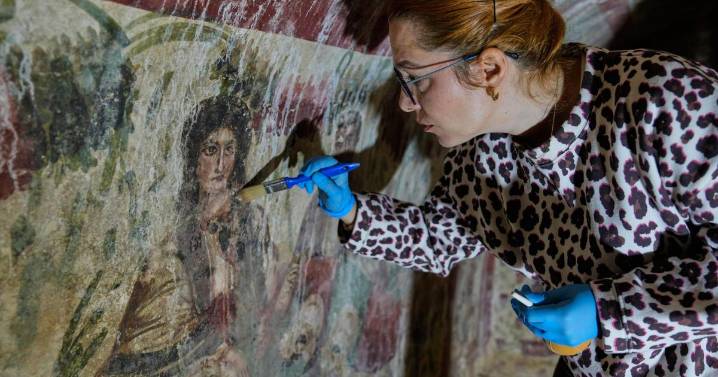 Fresco of Jesus as the Good Shepherd uncovered in Turkish town visited by pope