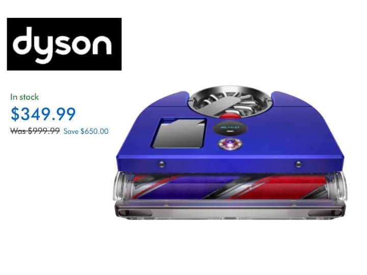Dyson 360 Vis Nav robot vacuum extended sale: $650 off in 2025 holiday sale