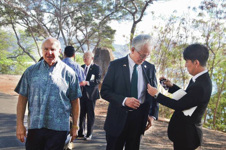 Blackened Canteen ceremony rekindles WWII peace offering