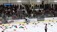 Plymouth State hockey's teddy bear toss benefits Dartmouth Health Children's
