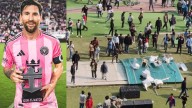 Homenaje a Messi desata caos en India; sólo permaneció 20 minutos en el Salt Lake Stadium