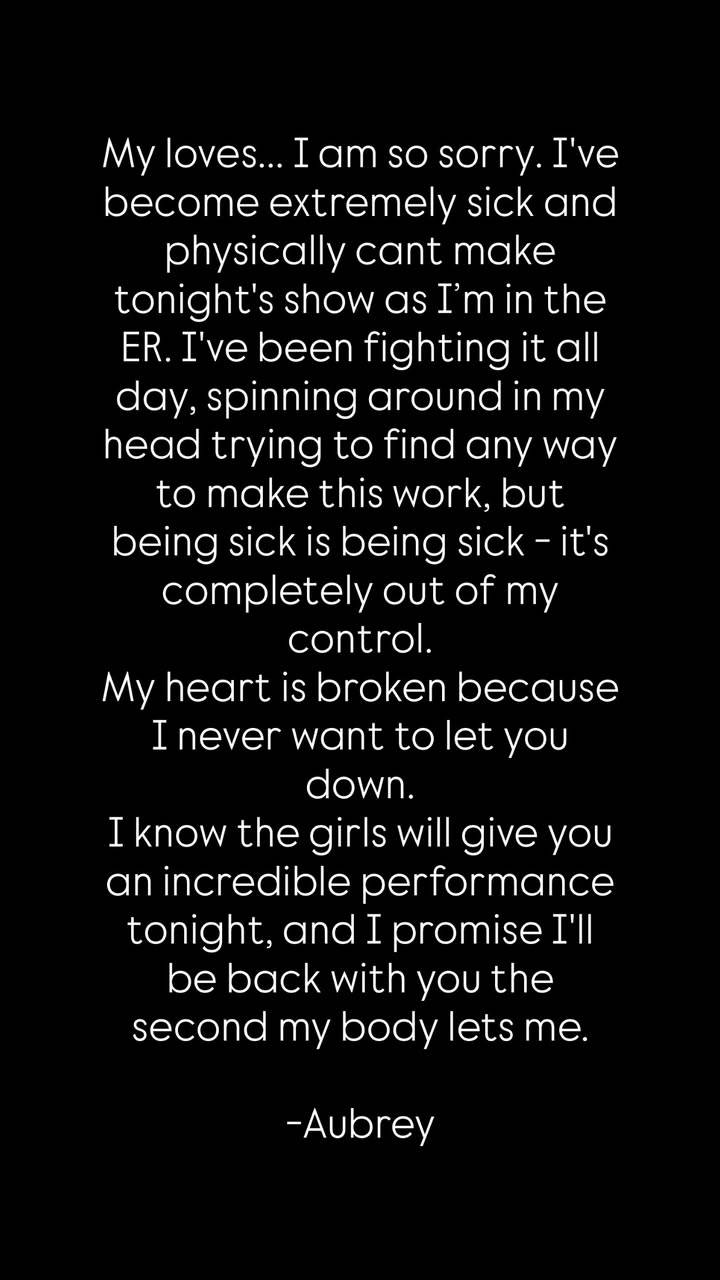 Aubrey O'Day Sick in the ER, Misses 2nd Danity Kane 2nd Reunion Show