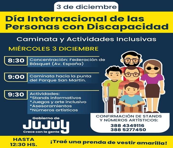 Realizarán caminata y jornada inclusiva por el...