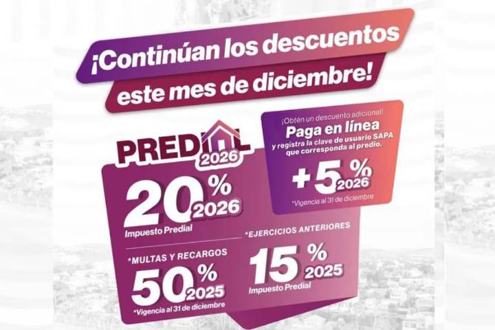 Continúan descuentos en el pago del predial en La Paz; habilitan kioscos multiservicios
