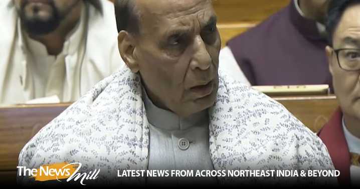 “National song not given equal space, marginalised”: Rajnath Singh slams Congress in Parliament