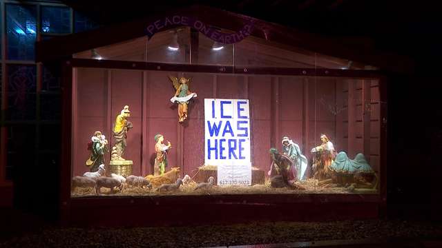 Archdiocese responds to Mass. church's 'ICE was here' nativity display