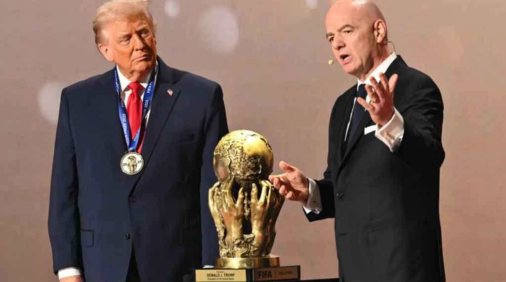 Trump recibe Premio de la Paz de FIFA en sorteo del Mundial