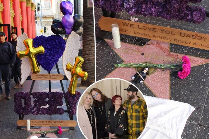 Sharon Osbourne, kids honor late Ozzy Osbourne's birthday with Hollywood Walk of Fame tribute