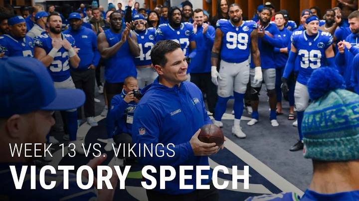 Head Coach Mike Macdonald's Postgame Victory Speech After The 26