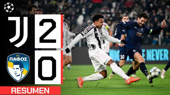 Juventus 2-0 Pafos | Resumen Champions League