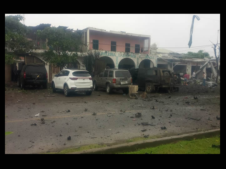 FGR investiga como delincuencia organizada explosión de auto en Michoacán