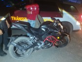 Tránsito Estatal asegura motocicleta con número de serie alterado