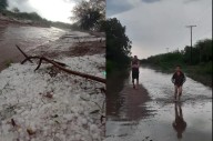 Caída de granizo, lluvia y fuertes vientos afectaron al interior de Choya