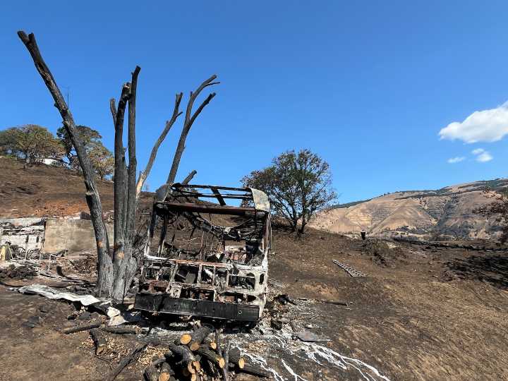 Rowena wildfire debris clean-up finally gets funding, 3 months after Oregon governor’s promise
