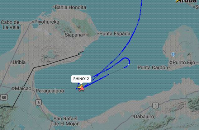 Dos cazas F-18 de EE.UU. sobrevolaron el Golfo de Venezuela en una demostración de fuerza