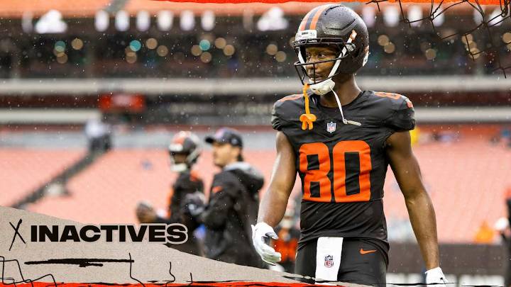 Browns announce inactives for Week 14 vs. the Titans