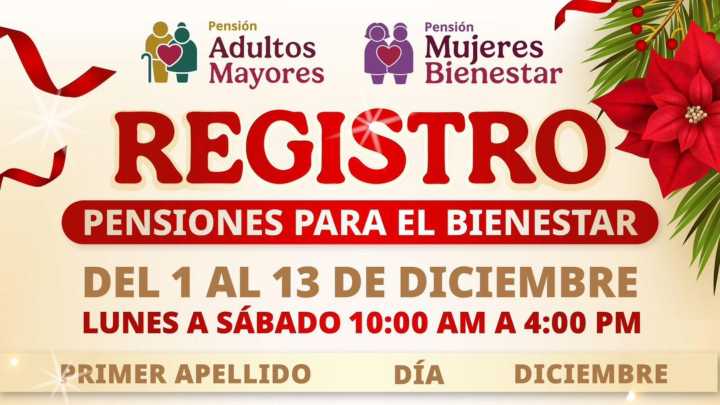Calendario de Registro para la Pensión del Bienestar de Mujeres y Adultos Mayores en Jalisco