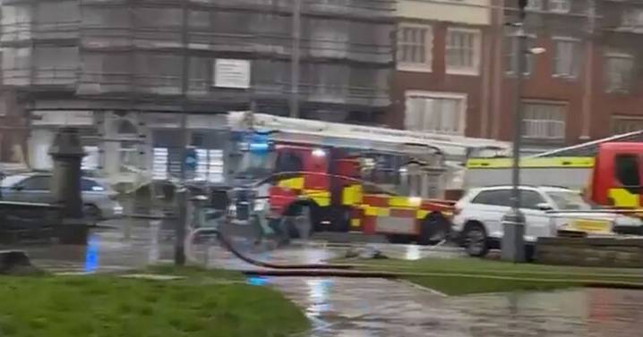 University of Plymouth 'evacuated' and roads closed after 'chemical' incident