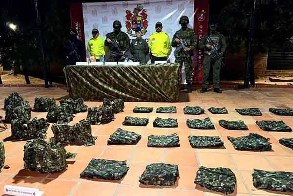 Incautan material de guerra del Clan del golfo en el Magdalena Medio