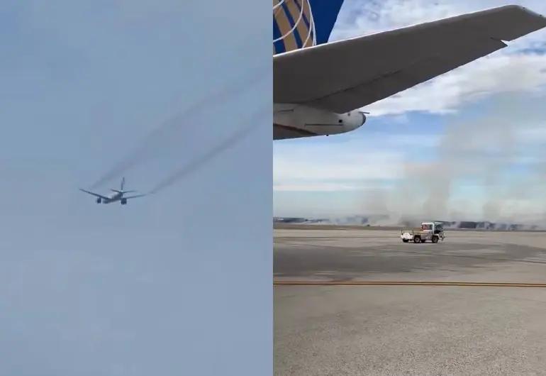 Avión con 275 pasajeros regresa por falla y provoca incendio en el aeropuerto 