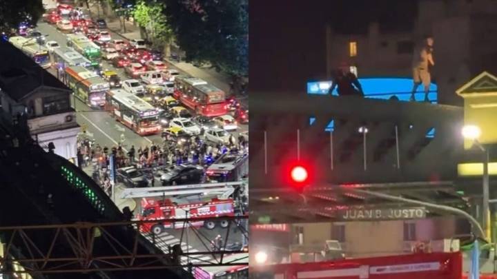 Drama en Puente Pacífico: rescataron a un hombre que quería saltar