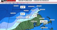 Plowable snow returns to Massachusetts Tuesday. Maps show who might get the most.