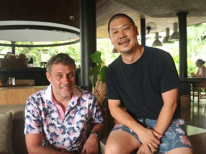 My manager and I got laid off, so we packed up our wetsuits and went to surf camp in Bali