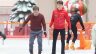 Almeida se suelta en la pista de patinaje sobre hielo de Cibeles