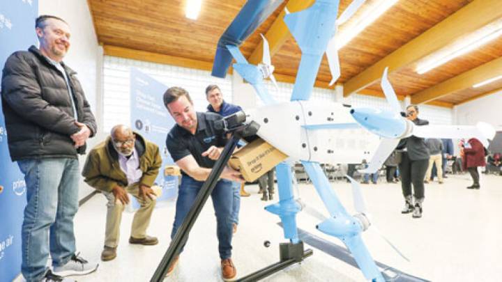 Amazon unveils ‘Prime Air’ drone delivery service in Hazel Park