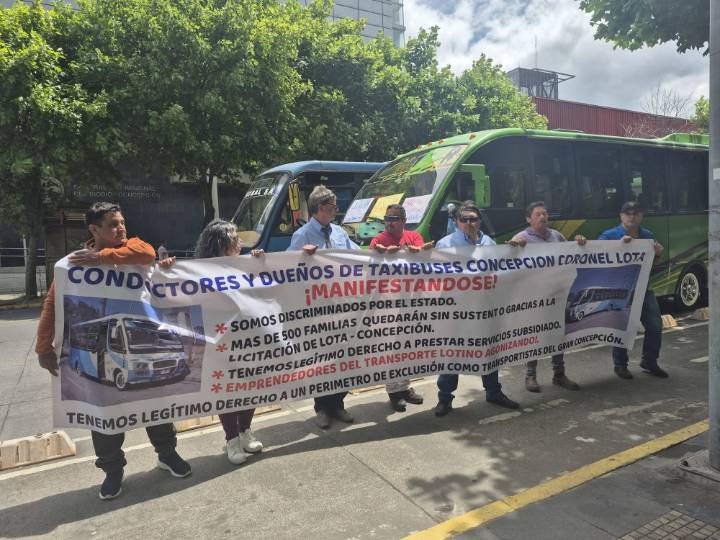 Apuntan a "discriminación": dirigentes de micros Lota - Concepción intentan detener licitación