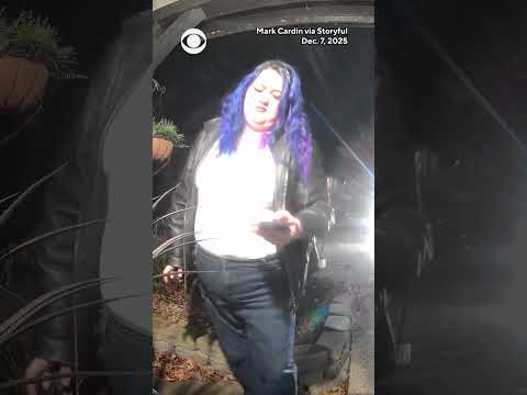 Doorbell camera shows DoorDash driver spraying unknown substance on food delivery order #shorts