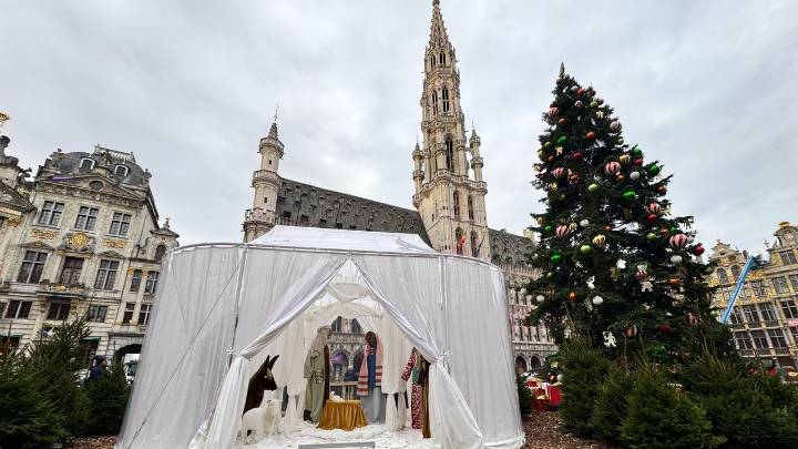 A controversial infant Jesus is stolen from a Belgian Nativity scene